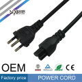 SIPU de alta velocidad de cable de alimentación de CA para el ordenador portátil al por mayor mejor precio de cable de la computadora 220 v Cable de alimentación de estilo de Brasil